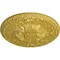 Ekena Millwork Amelia Ceiling Medallion (Fits Canopies up to 2 3/8"), Hand-Painted Rich Gold, 19 5/8"OD x 3/4"P CM20AMRGS - alternate 5